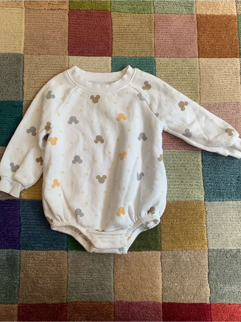 12-18M Old Navy X Disney Mickey Mouse Silhouette Bubble Romper